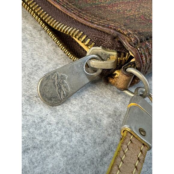 Authentic ETRO leather Paisley Shoulder bag Vintage SEE PICS - Picture 12 of 12
